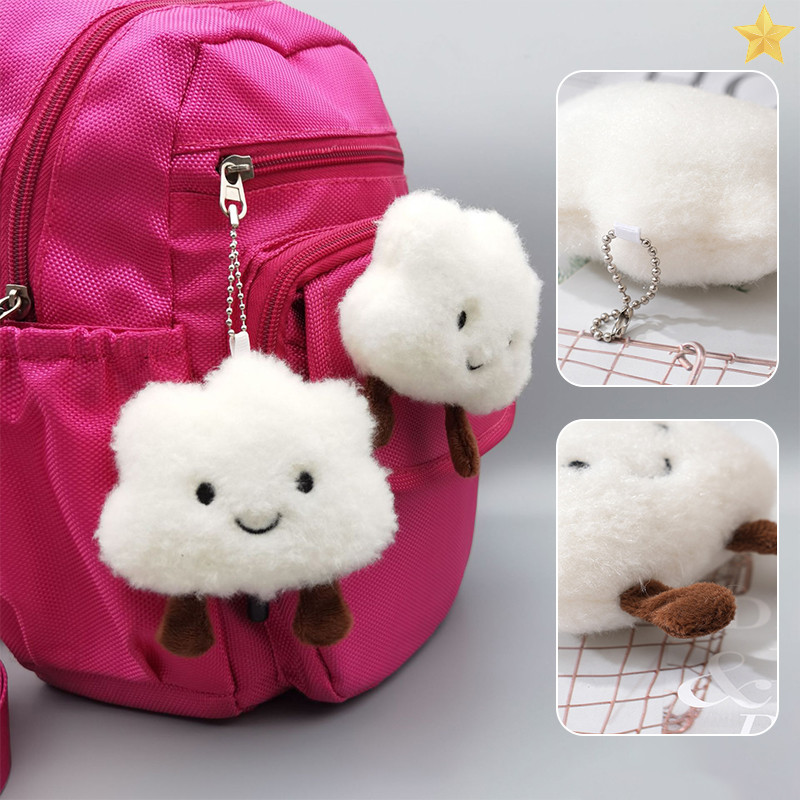[FL] ตุ๊กตาน่ารัก Cloud พวงกุญแจ Kawaii พวงกุญแจรถจี้ตุ๊กตานุ่มตุ๊กตาสนุกกระเป๋าสาวแขวนเครื่องประดับ TH
