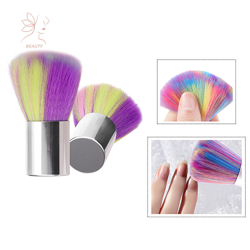 [maybeauty] แปรงทําความสะอาดเล็บแบบนุ่ม Rain UV Gel Powder Dust Remover Cleaner Brush Tools {TH}