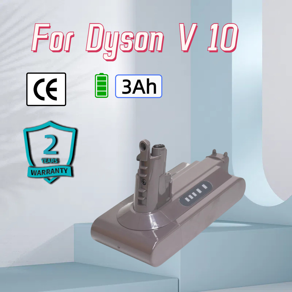 แบตเตอรี่ ใช้สำหรับDyson V10 เครื่องดูดฝุ่น 25.2V 3000mAh สำหรับ Battery Dyson SV12 V10 Animal บประกัน 2 ปี