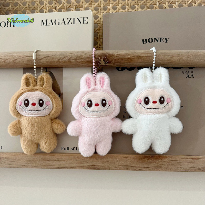 [ยินดีต้อนรับ] น่ารัก Labubu ของเล่นตุ๊กตาการ์ตูนมอนสเตอร์จี้ตุ๊กตานุ่ม Plushies พวงกุญแจพวงกุญแจรถกระเป๋าเป้สะพายหลังกระเป๋าตกแต่งใหม่