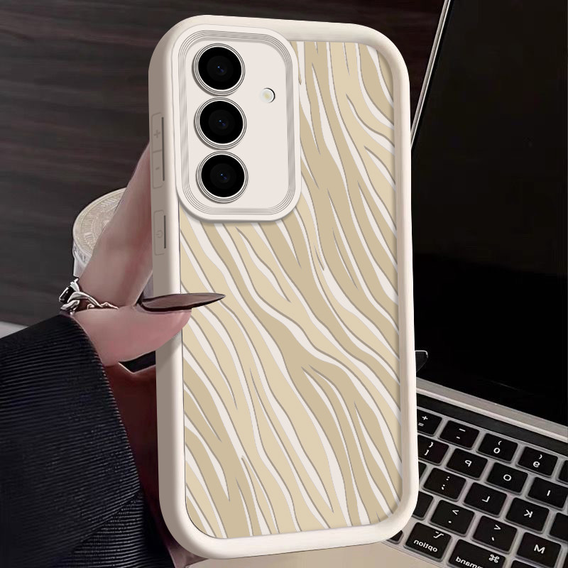 Line Texture รูปแบบเคสโทรศัพท์สําหรับ Samsung Galaxy A55 A15 A14 A54 A35 A34 A53 A52 5G ซิลิโคนกันกระแทกนุ่ม TPU ปกหลัง