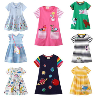 ชุดเดรสเจ้าหญิง ผ้าฝ้าย ปักลาย สําหรับเด็กผู้หญิง อายุ 1-7 ป…