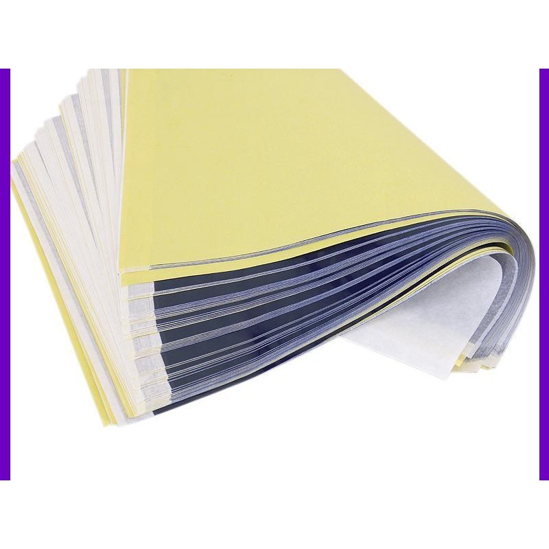 [Iniyexa] 50 lot Transfer Paper Thermal Stencil สําหรับ Salon Kit 50 แผ่น