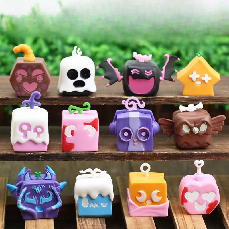Blox Fruits Devil Fruits Game Peripheral Fruit Leopard Print Box Toy for Children