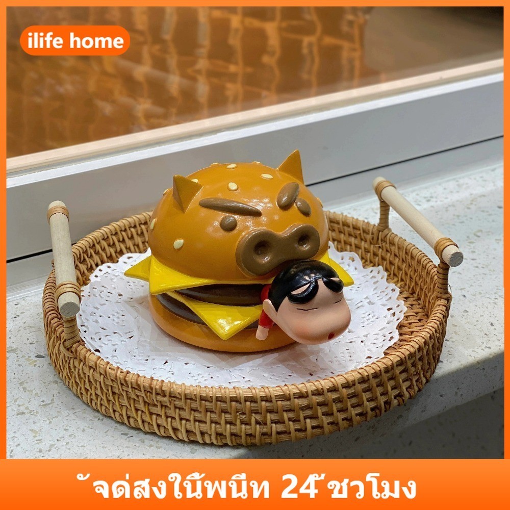 💥 จัดส่งจากประเทศไทย 💥Buriburryzaemon Crayon Shin chan คอสเพลย์ Hamburg KFC Action Figure รุ่น Q ตุ๊กตาของขวัญเด็กตกแต่งรถเครื่องประดับของเล่นคอลเลกชันบ้านเค้กตกแต่งแบบไดนามิก