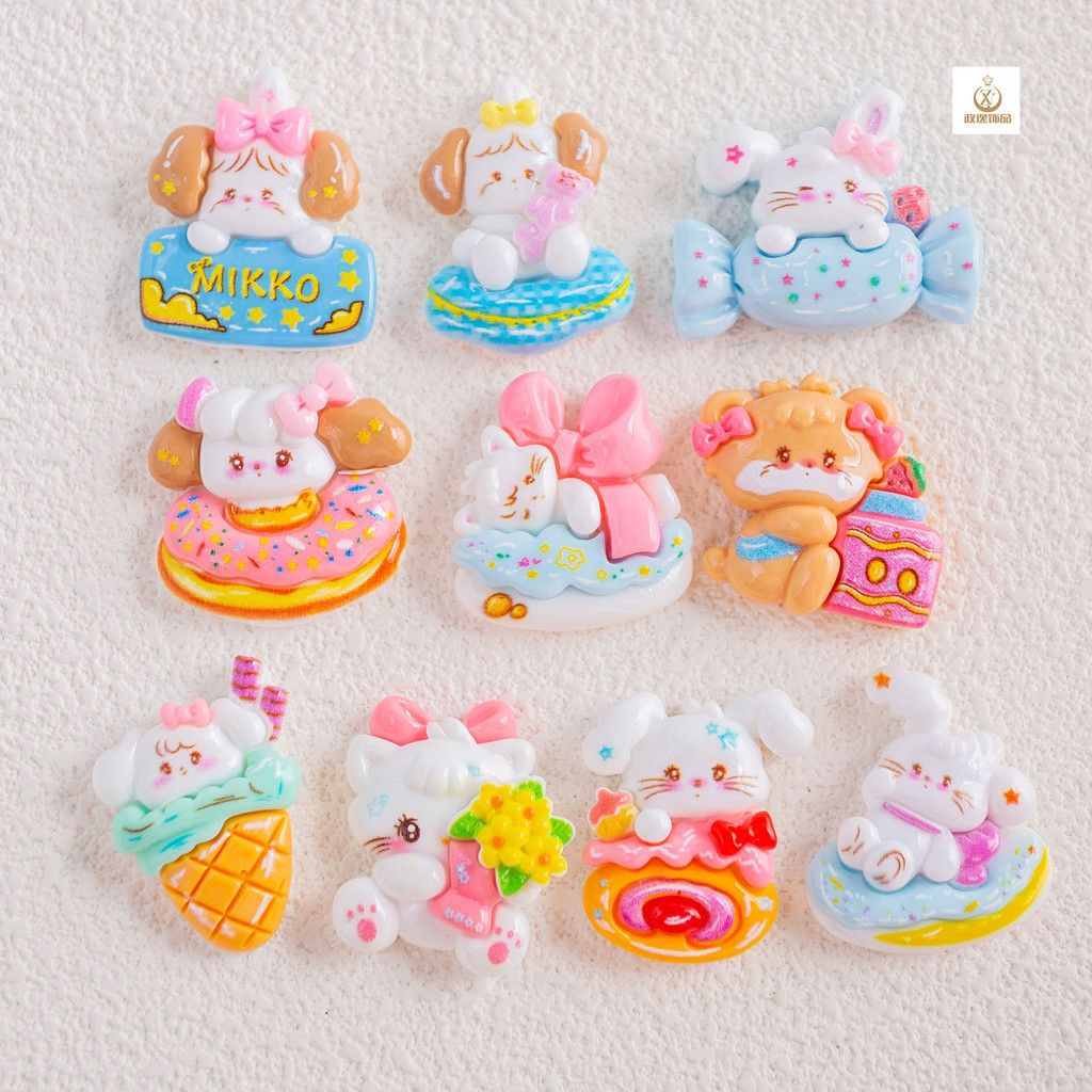 Diy diy เรซิ่นอุปกรณ์เสริมขนาดเล็กน่ารักปากข้าว Candy Series diy เคสโทรศัพท์ Headwear กิ๊บติดผมรองเท้าหัวเข็มขัดเรซิ่นอุปกรณ์เสริม