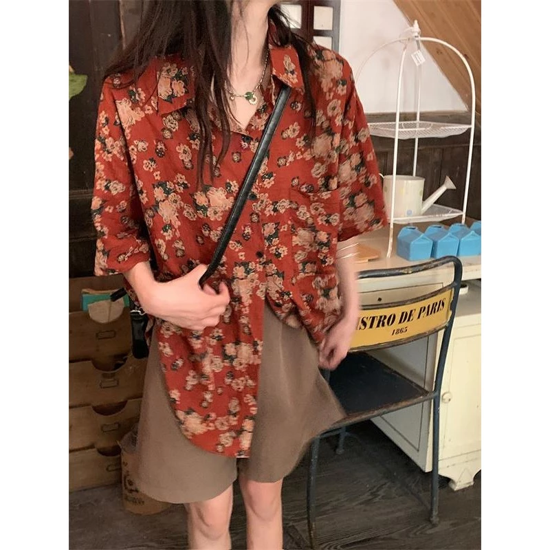 KOKO เสื้อพิมพ์ลายดอกไม้ แขนสั้น W367 thumbnail 7