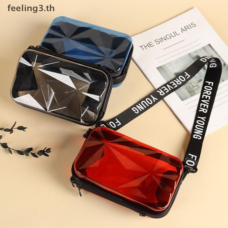 { Hair Fashion } Fashion Transparent Crossbody Bags Womens Bag Trend Totes Handbag Shoulder Bag Suitcase Purse Clutch Bag.