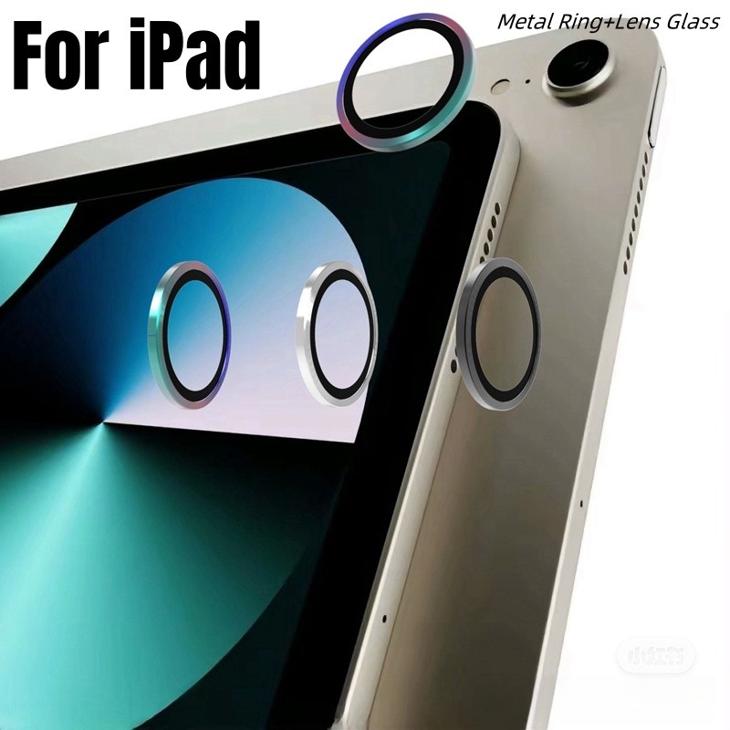 Ipadpro Mini6 Mini7 9DเกลียวCDรูปแบบโลหะเลนส์กล้องฟิล์มกระจกนิรภัยสําหรับiPad Mini 7 2024 6 2021 Pro 11 12.9 นิ้ว 2018 Anti Scratchแท็บเล็ตเลนส์กล้องกันชนProtector
