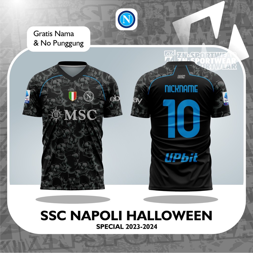 เสื้อแข่ง Napoli Special Halloween 2023/2024 ล่าสุด