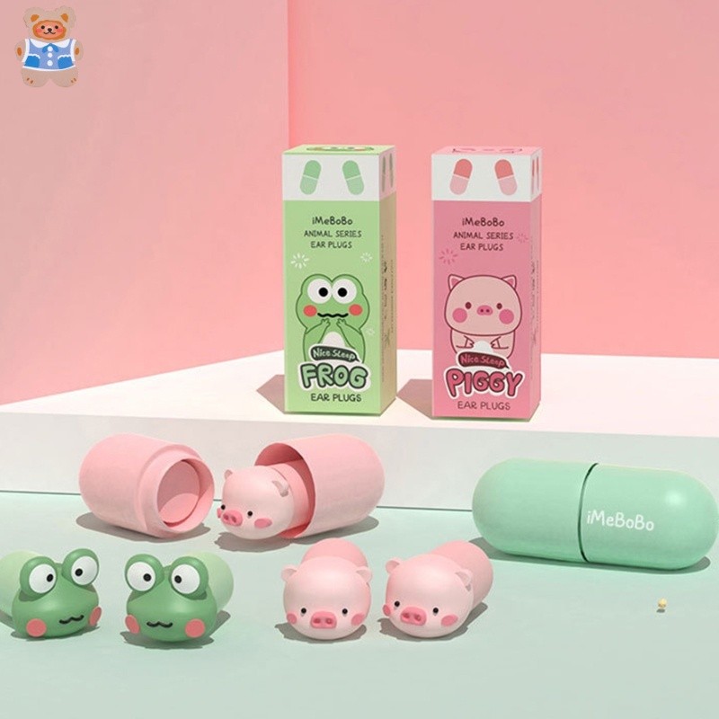 1 คู่การ์ตูนอะนิเมะปลั๊กอุดหู Anti-noise Anti Snoring Sleep Aid เดินทางปลั๊กอุดหู Sleeping Ear Plug Rebound Earplug หู Care YK