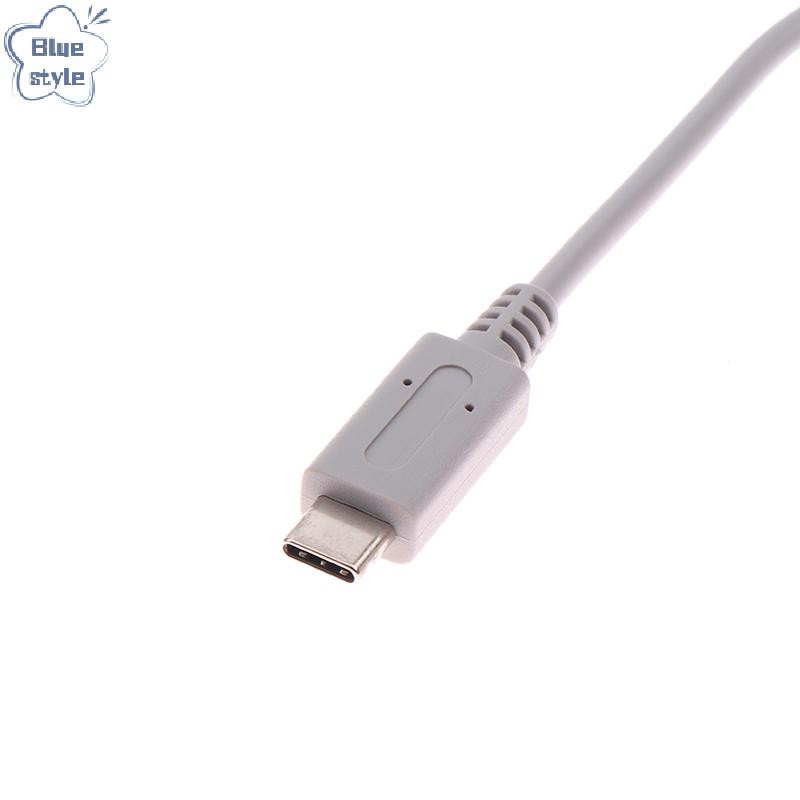 Bluestyle 1 ชิ้น 2 เมตรเหมาะสําหรับ WII สําหรับ WII U โฮสต์ PD สายไฟสายชาร์จสายไฟอุปกรณ์ซ่อมใหม่