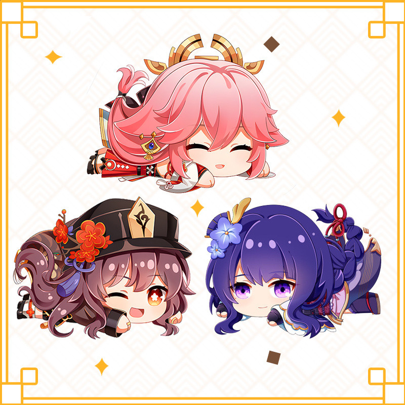 หมอนตุ๊กตาอนิเมะ Genshin Impact ของขวัญสองมิติ Nahida Hu Tao Zhongli Raiden Shogun