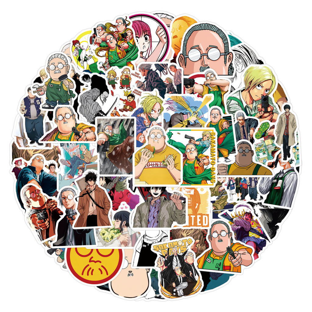110 ชิ้น SAKAMOTO DAYS ญี่ปุ่นอะนิเมะมังงะสติกเกอร์กันน้ํา PVC