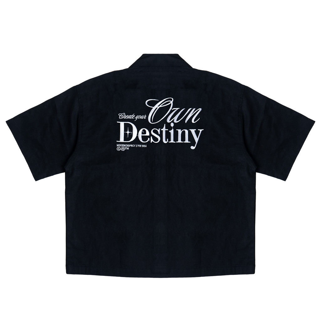 เสื้อ Moxie Dante Boxy - สีดํา