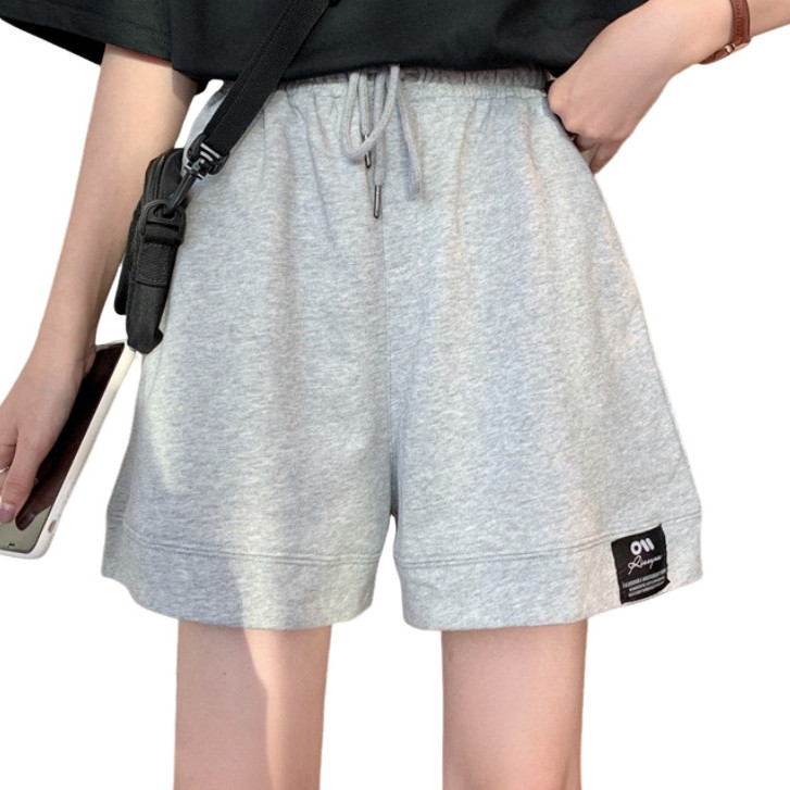 NINGFASHION กางเกงขาสั้น ผู้หญิง สไตล์เกาหลี เอวยางยืดมีเชือกรูดกระเป๋าข้างใช้งานได้จริง รุ่น WK13