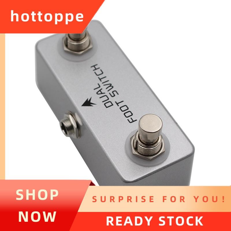 hottoppeMOSKY Dual Foot Switch Guitar Pedal Dual Footswitch กีตาร์เหยียบล็อค Audio Channel Selector 