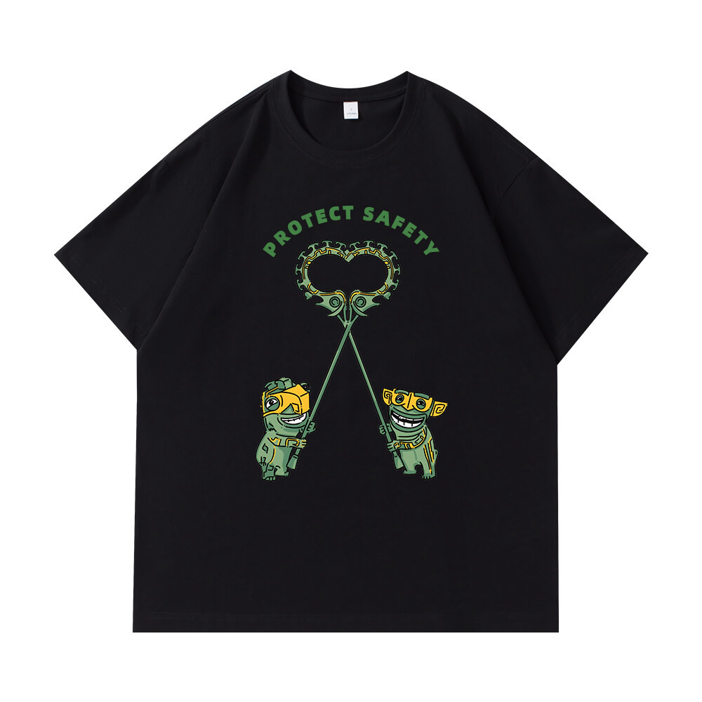 "Nezha 2" T-shirt การ์ตูนน่ารักจีนอะนิเมะพิมพ์เสื้อยืดแขนสั้น &NAZ031