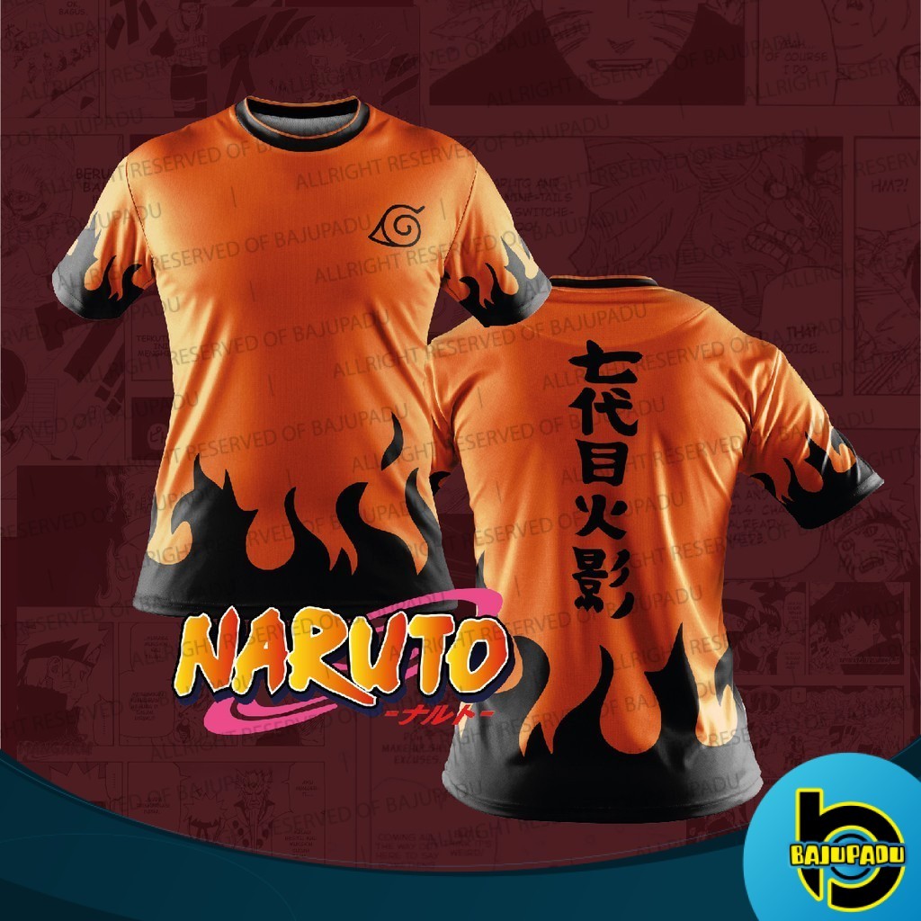 PADU FAZZ NT05 - BAJU UZUMAKI N4RUTO H0KAGE สีส้ม AN1M3 CLAN คอสเพลย์