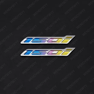 2pcs 3D คลิกและ 125i หรือ 150i Burnt ไทเทเนียมสีฟ้า Emboss ตัวอักษร Hard Emblem กันน้ํา Badge Decal ถังล้อสติกเกอร์สําหรับ Honda รถจักรยานยนต์ Decor
