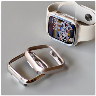 กรอบพลาสติกสําหรับ i นาฬิกา Series11 10 9 8 7 6 54321, SE, SE2, Ultra 2 เปลี่ยน iWatch ขนาด 46 มม.49 มม.41 มม.45 มม.40 มม.44 มม.38 มม.42 มม. เคส i watch case