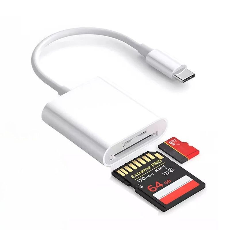Type-C OTG Card Reader Type-C to SD Card / TF Card โอนถ่ายข้อมูลจาก Memory Card