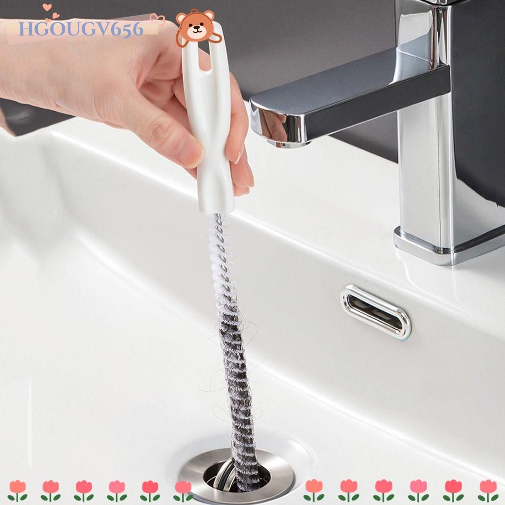 Hgougv656 แปรงขุดลอกท่อฟรี Bendable ยืดหยุ่นทําความสะอาด Clog Plug แปรงทําความสะอาดอ่างล้างจาน