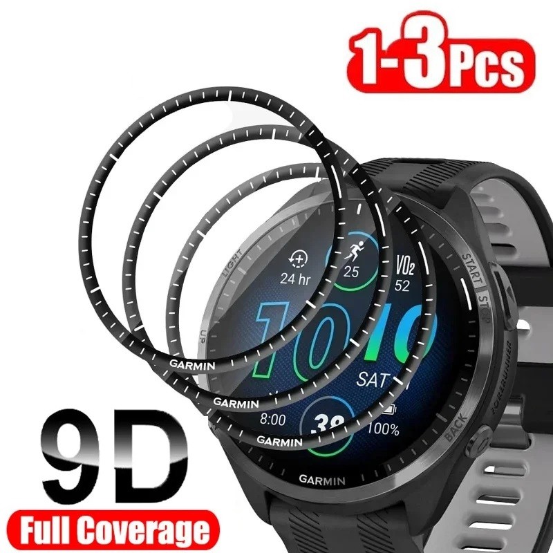 3D Full Cover Screen Protector สําหรับ Garmin Forerunner 158 165 245 255 255 255 265 45 SM ฟิล์มสําห