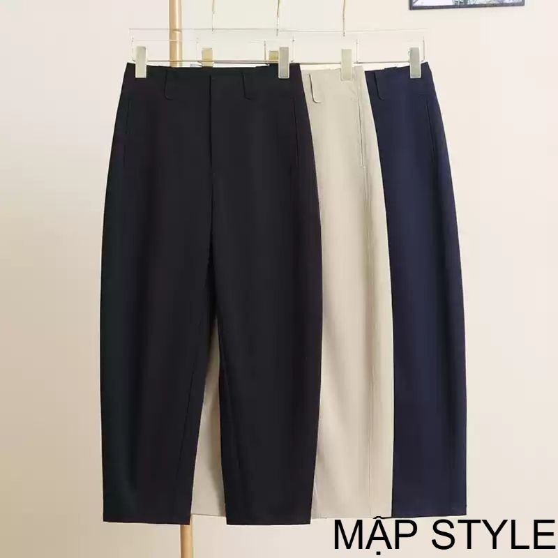 FAT STYLE KAKI BAGGY PANTS, SOFT KAKI, สวมง่าย