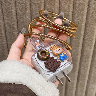 เคสเปลี่ยนได้ For iPhone 18/20w 11 13 16 Pro Max 14 15 12 ปลอกหุ้มสายชาร์จการ์ตูนป้องกัน