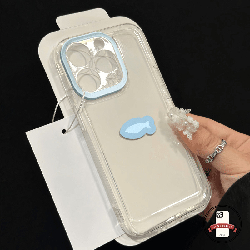 คู่รักการ์ตูนแมวตัวเล็กสีน้ำเงินปลาตัวเล็ก เคส Realme C53 C67 C35 C51 C25 C11 C25Y C21 C15 C20 C3 C12 C55 5 5i 8i 6i C31 - รูปที่ 4