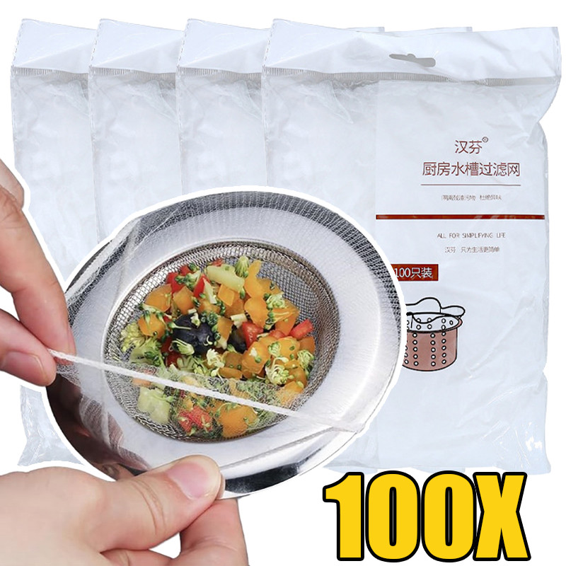 อ่างล้างจานกรอง-ทิ้งทําความสะอาดสุทธิ-ครัวเรือนป้องกันการอุดตันสุทธิท่อระบายน้ํา-ป้องกันการปิดกั้นขยะกรองตาข่ายกระเป๋า