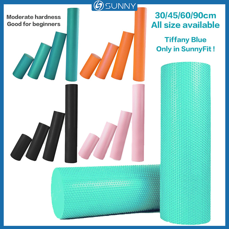 Sunnyfit ลูกกลิ้งโฟม Tiffany Blue EVA ลูกกลิ้งโยคะ 30/45/60/90 ซม. Fantastic หลายสีนวด Point Roller ฟิตเนส Gym ผ่อนคลายกล้ามเนื้อ