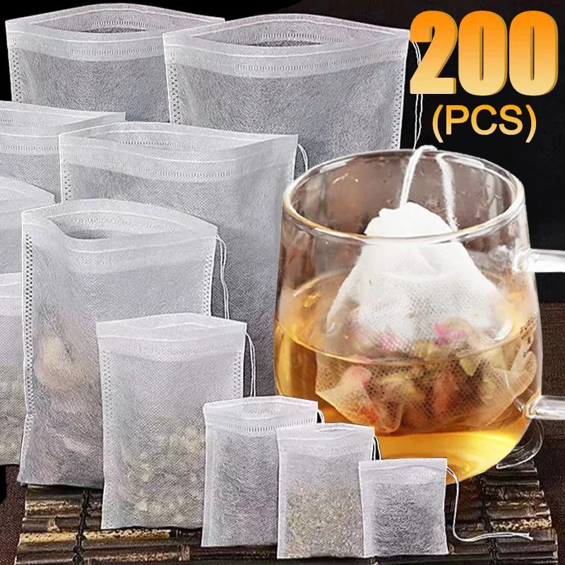 ถุงชาสตริงกระเป๋าผ้าไม่ทอแบบใช้แล้วทิ้ง – ตัวกรองเครื่องเทศ Te Sachets ถุงชาอุปกรณ์เสริม