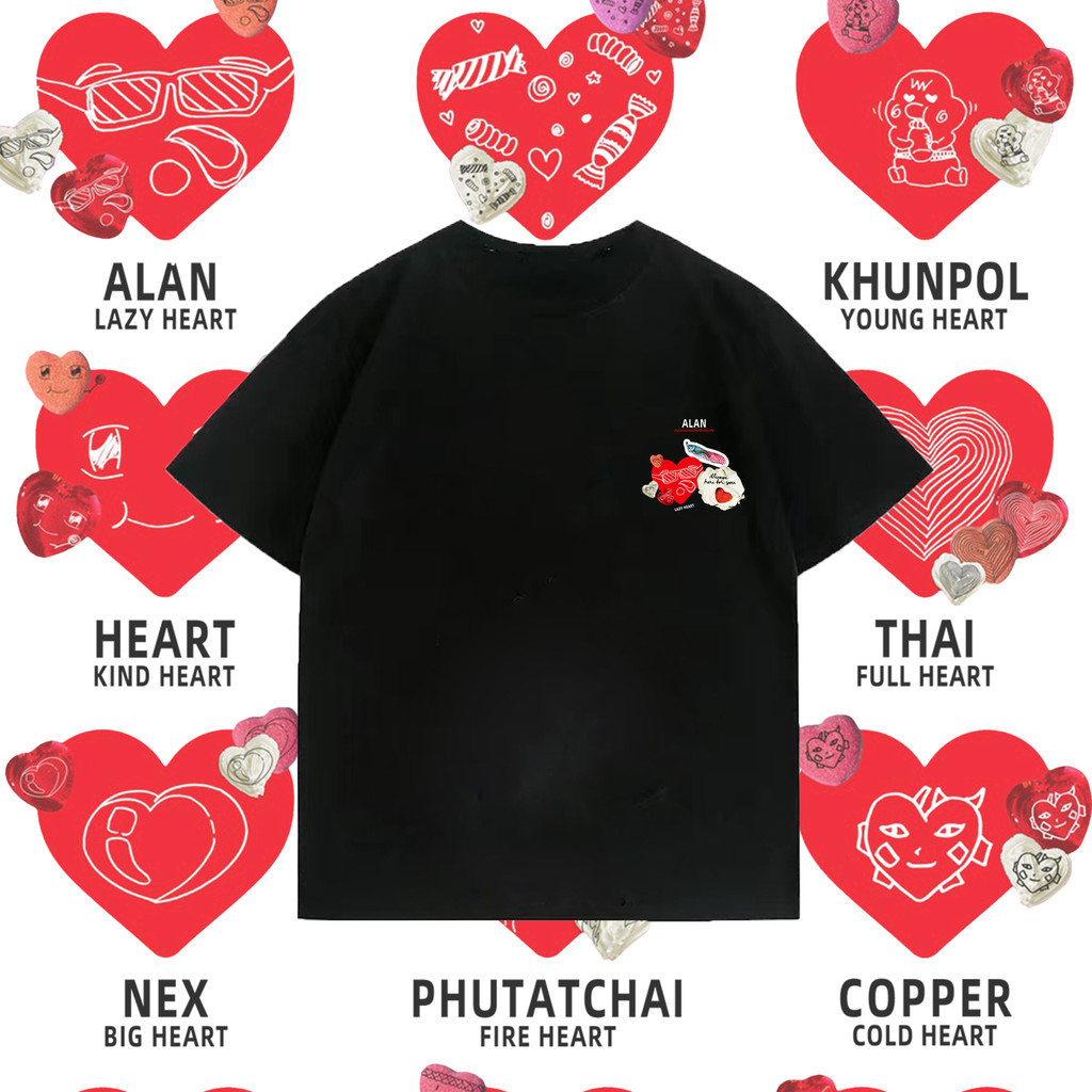 【ใหม่】NPP&BUS เสื้อยืดลาย abstract สไตล์สร้างสรรค์