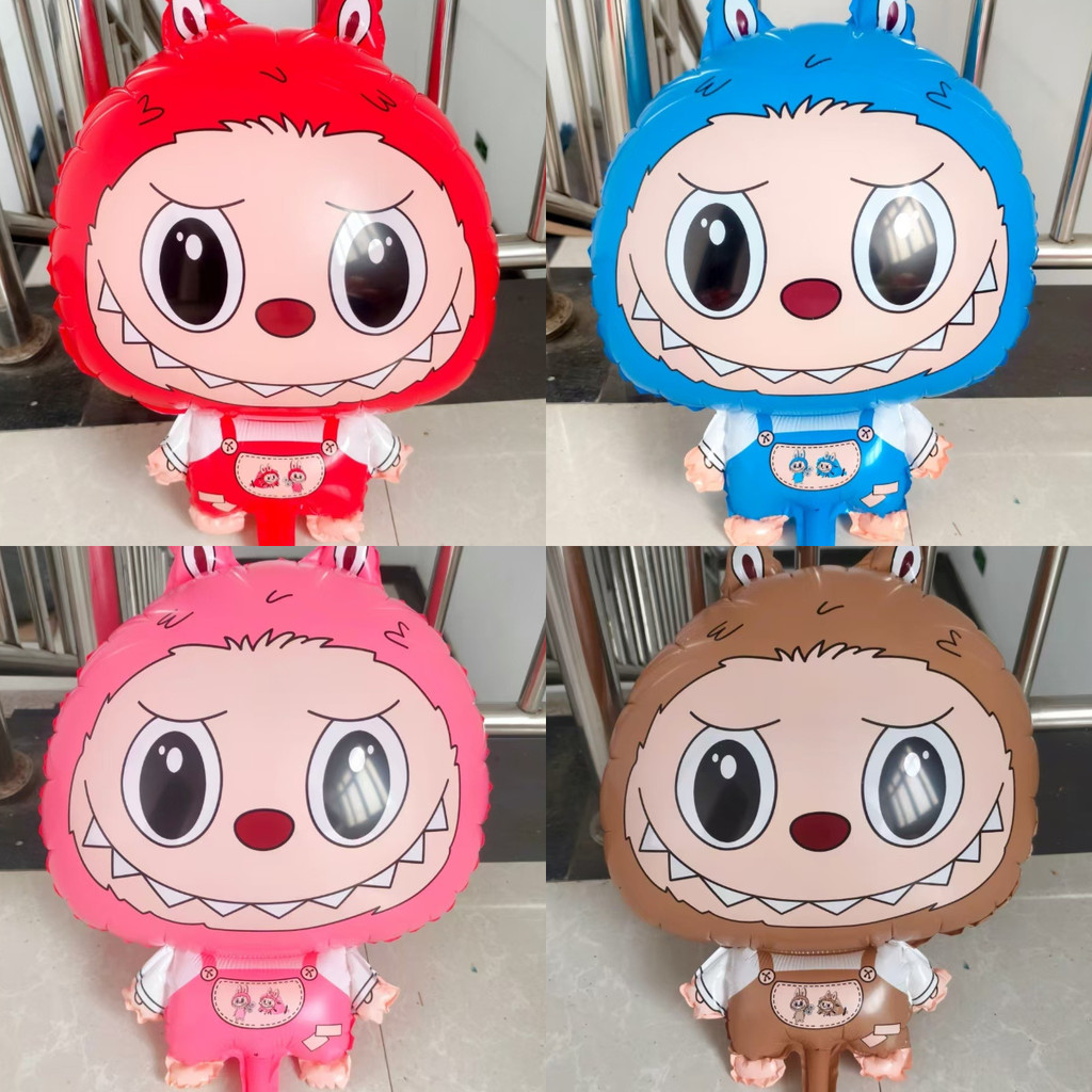 ลูกโป่ง Labubu ลูกโป่งลอยน้ำ ลูกโป่งการ์ตูน รูปทรง ฮีเลียม เด็ก วันเกิด 0UWQ