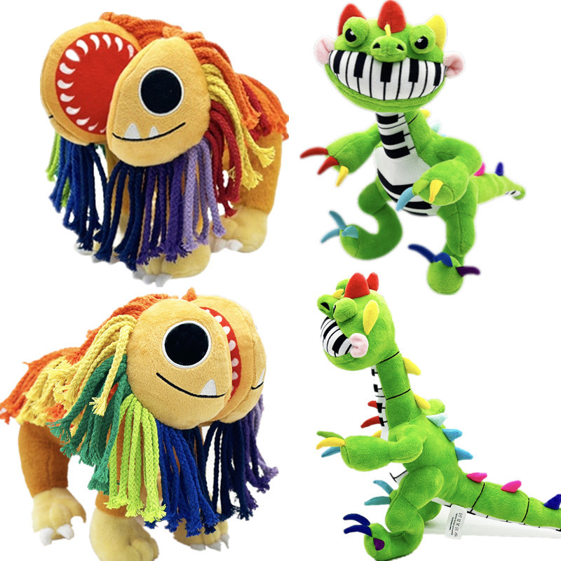 Nightmare Critters Yalaby Plush พร้อมเวลาเล่นป๊อปปี้ปากแม่เหล็ก - Chapter 4 Doey Pianosaurus ของเล่นตุ๊กตาสําหรับเด็ก