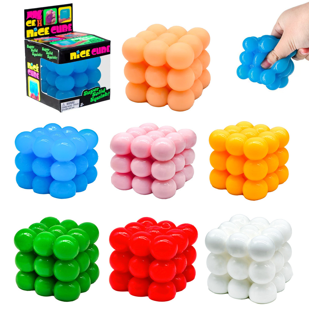 Rubiks Cube ช้า Rebound Squishy ของเล่นความเครียดบรรเทา Mochi ของเล่นสําหรับเด็กและผู้ใหญ่ Needoh Ma
