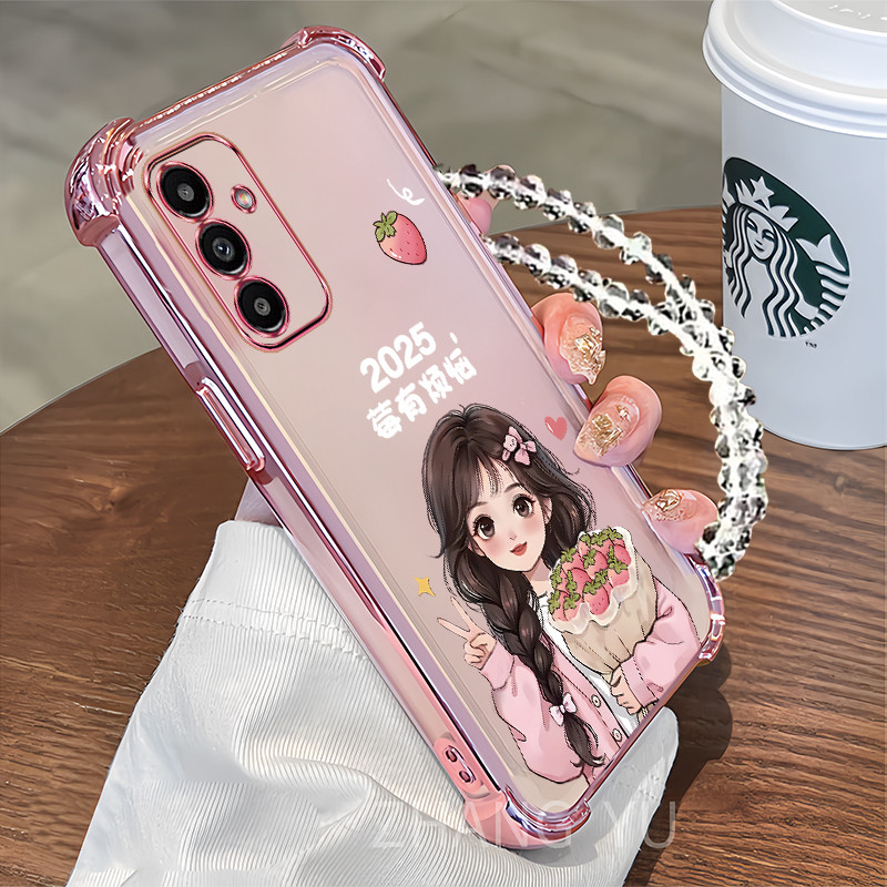 SAMSUNG ปลอกSamsung A16 A17 A37 A57 A26 A36 A56 5G 4Gเคสโทรศัพท์สําหรับใหม่ซิลิโคนสี่มุมป้องกันการตก