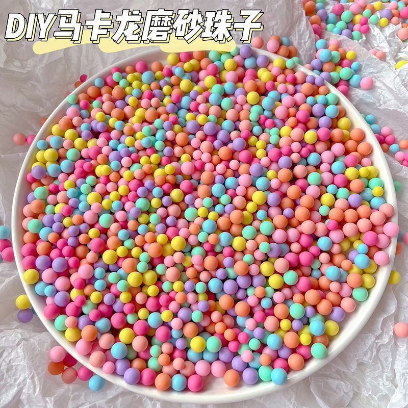 50g กาวครีม DIY ทำมือ เคสโทรศัพท์ อุปกรณ์เสริมกิ๊บติดผม สีแมท ลูกปัดสีมาการอง วัสดุลูกปัดหลวม