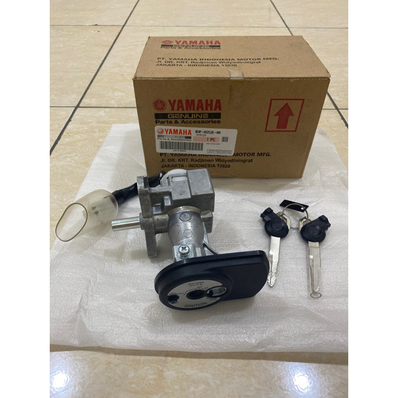 IGNITION KEY SET B3F LEXI LEXY NON KEYLESS ORIGINAL YAMAHA B3F-H252E-00 MAIN SWITCH COMP