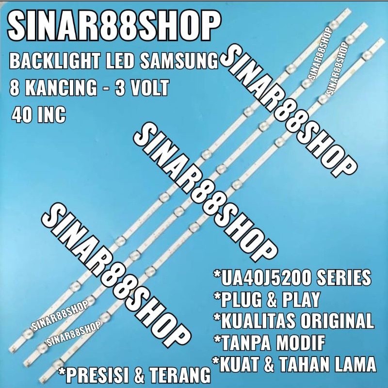 MATA TV BACKLIGHT โคมไฟ LED SAMSUNG 40 INC UA40N5000 UA40J5200 UA40J5000 UA40J5100 UA40M5000 UA40M51