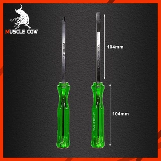 MUSCLE COW ไขควงตอกกระแทก ด้ามทะลุ 8" ชุด 2 ชิ้น พร้อมแม่เหล็ก