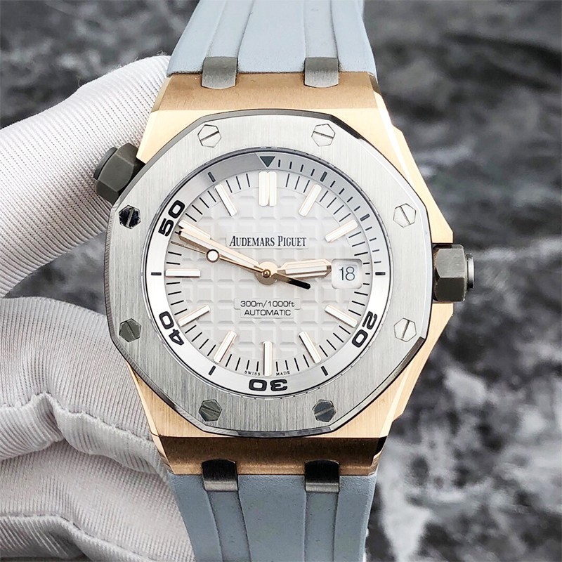 Aibi Royal Oak Offshore 15711OI นาฬิกาข้อมืออัตโนมัติ สไตล์ญี่ปุ่น สําหรับผู้ชาย 42 มม.
