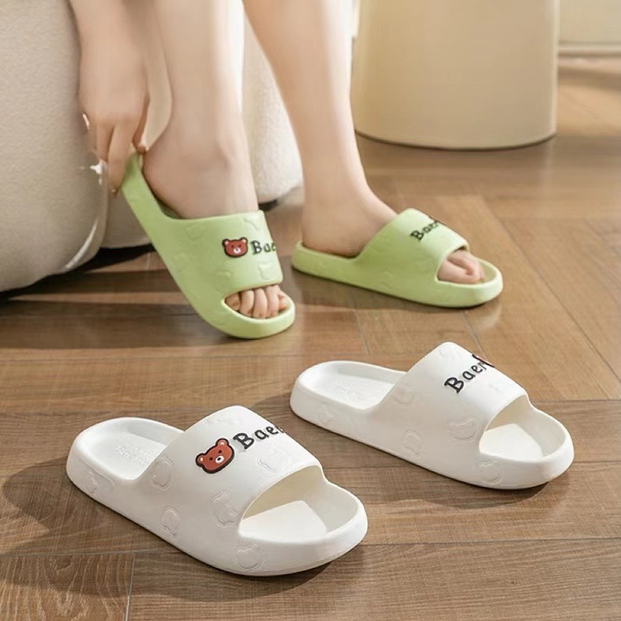 ToyNo.1​🧸​พร้อมส่ง​🧸 "LT-BEB" รองเท้าแตะสวม ลายหน้าน้องหมี พื้นนุ่มใส่สบาย