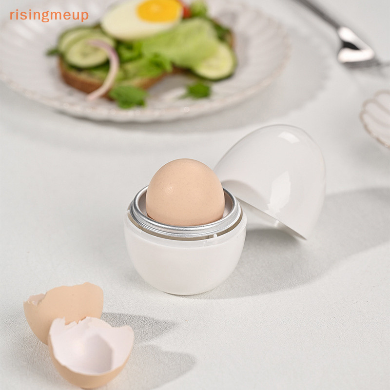 [risingmeup] หม้อนึ่งไข่ แบบแข็ง หรือนิ่ม 5 นาที ความจุ 1/4 ฟอง ใช้ง่าย รวดเร็ว สําหรับไมโครเวฟ