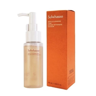 ✨Sulwhasoo Gentle Cleansing Foam ขนาด 50 ml.โฟมล้างทำความสะอาดผิวหน้าได้หมดจด ผิวขาวใส บรรจุในกล่อง