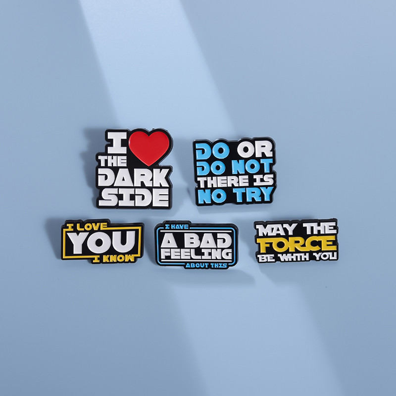 I Love You I Konw ตลก ข้อความ เคลือบ เข็มกลัด ตัวอักษร ที่มีสีสัน เข็มกลัด ป้าย ปกเสื้อ เครื่องประดั