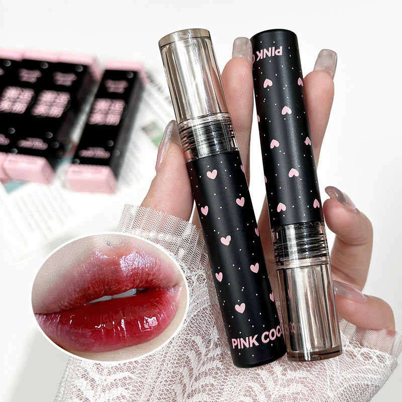 Pinkcoco ลิปกลอส ให้ความชุ่มชื้น ติดทนนาน แบบพกพา ไม่จางง่าย
