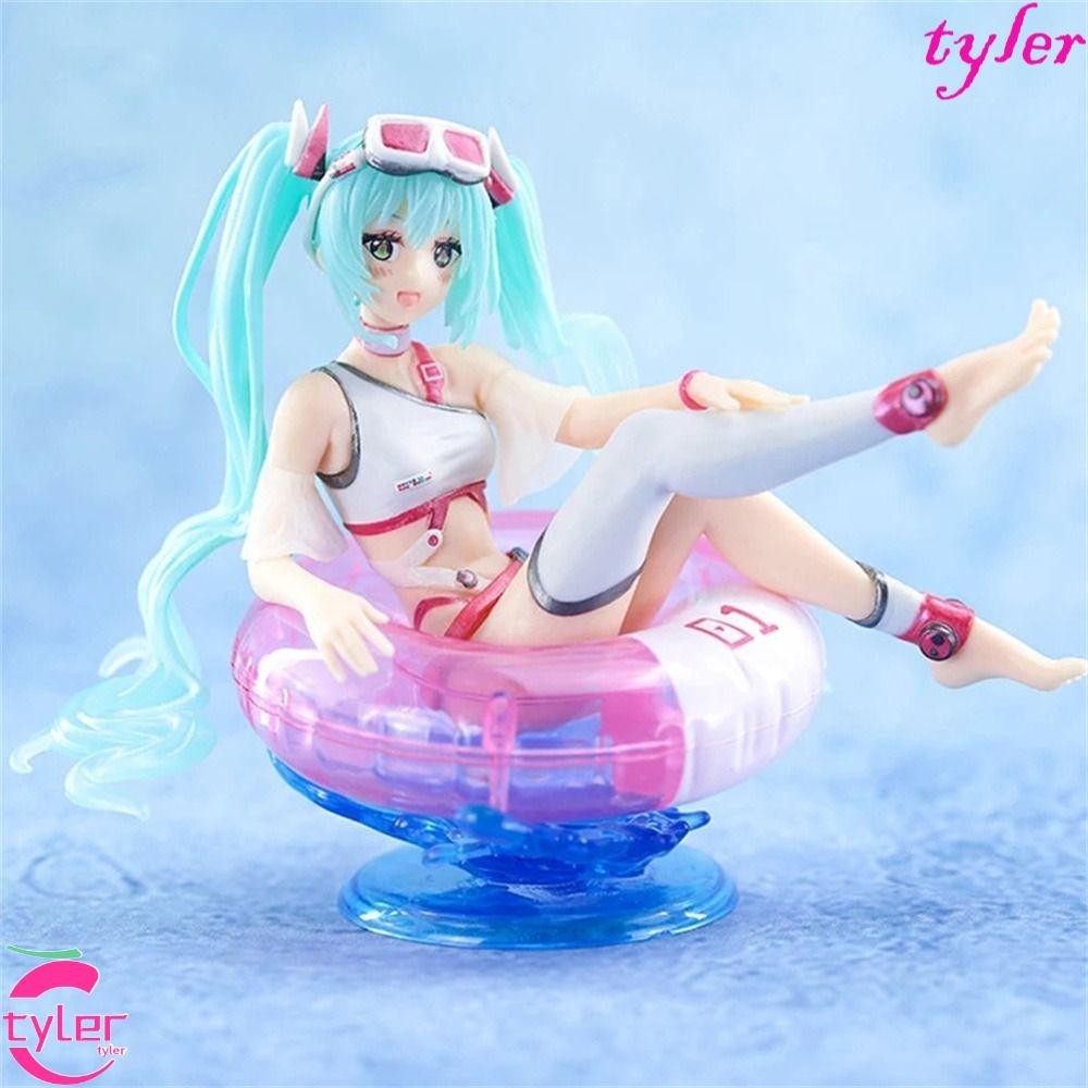 Tyler ตุ๊กตาฟิกเกอร์ อนิเมะ Hatsune Miku Aqua Float Sit Swimming Ring Elaina Kawaii Girl ชุดว่ายน้ํา ของขวัญ สําหรับเด็กผู้หญิง